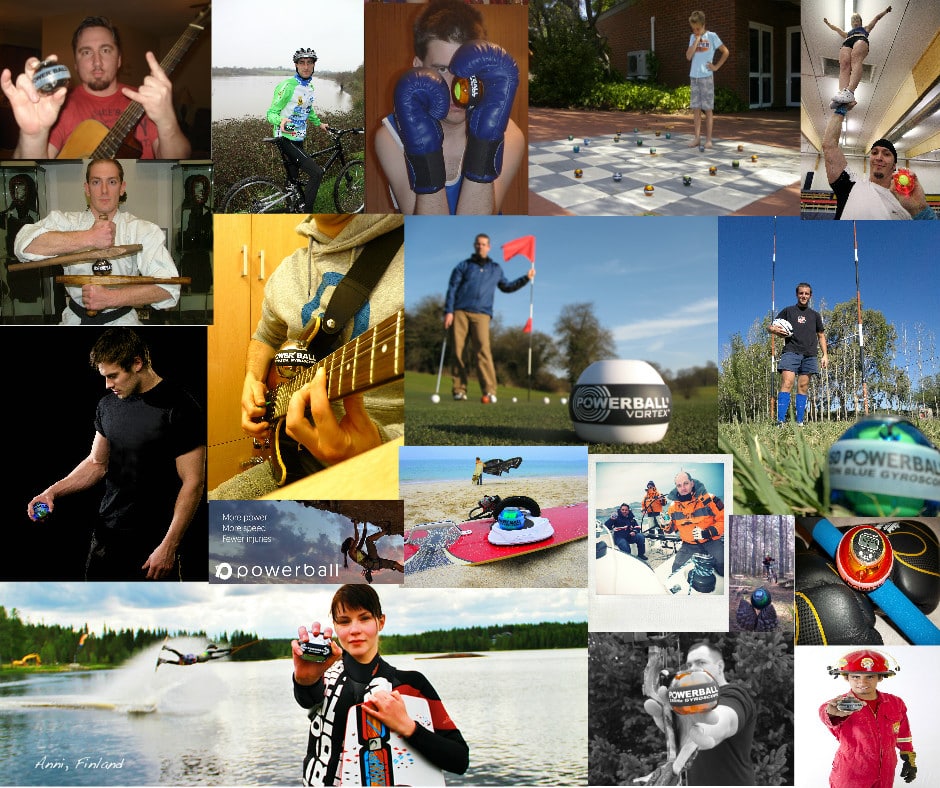 Powerall collage of different users