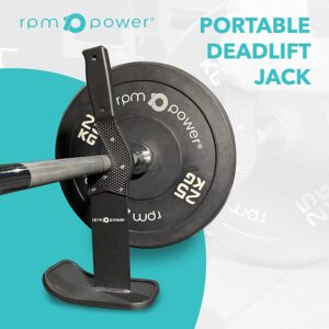 Deadlift Barbell Jack Feature Image with Barbell and Bumper Plates